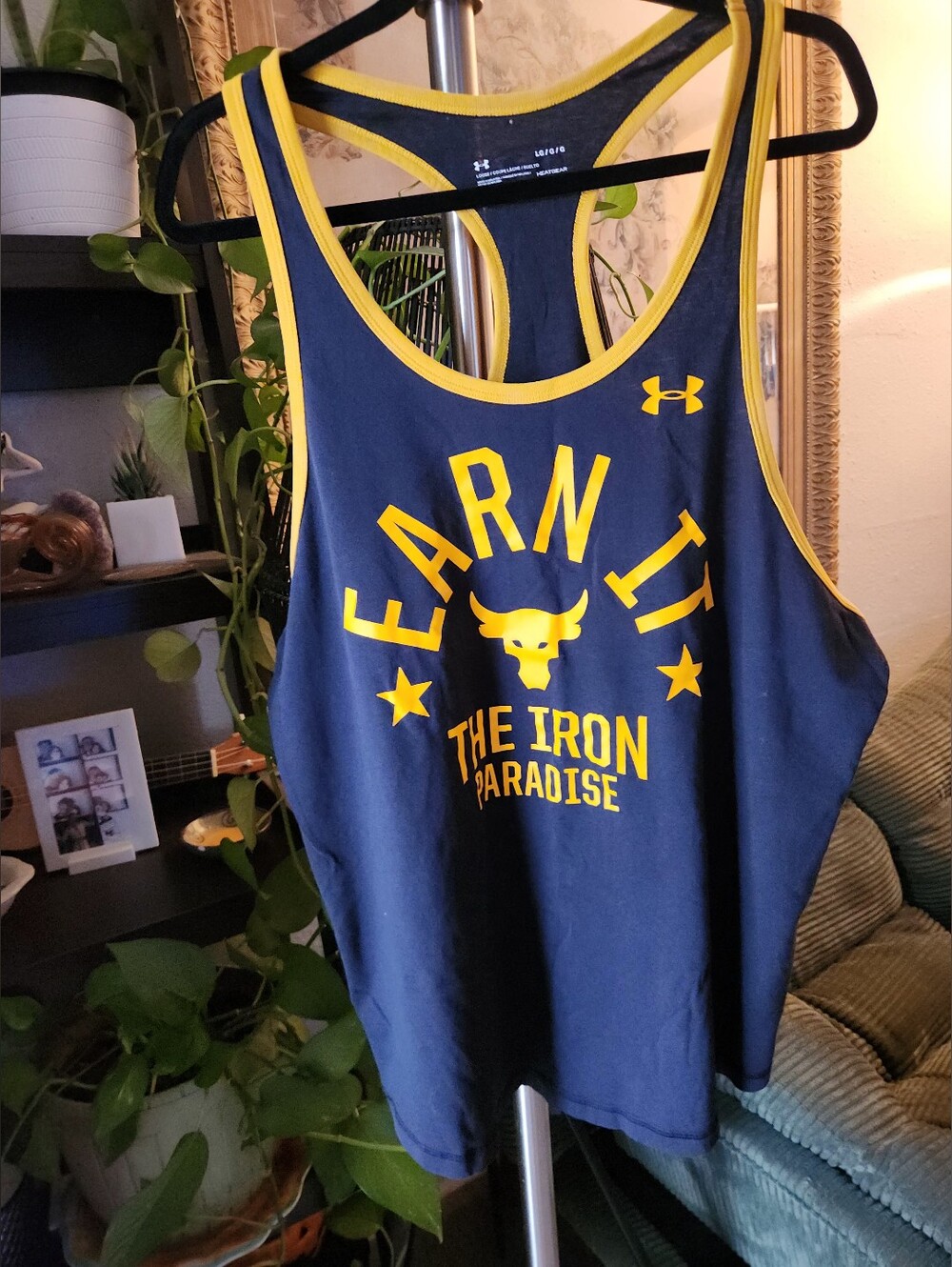 Under Armour Project Rock "Earn It" Tank Top Size Large